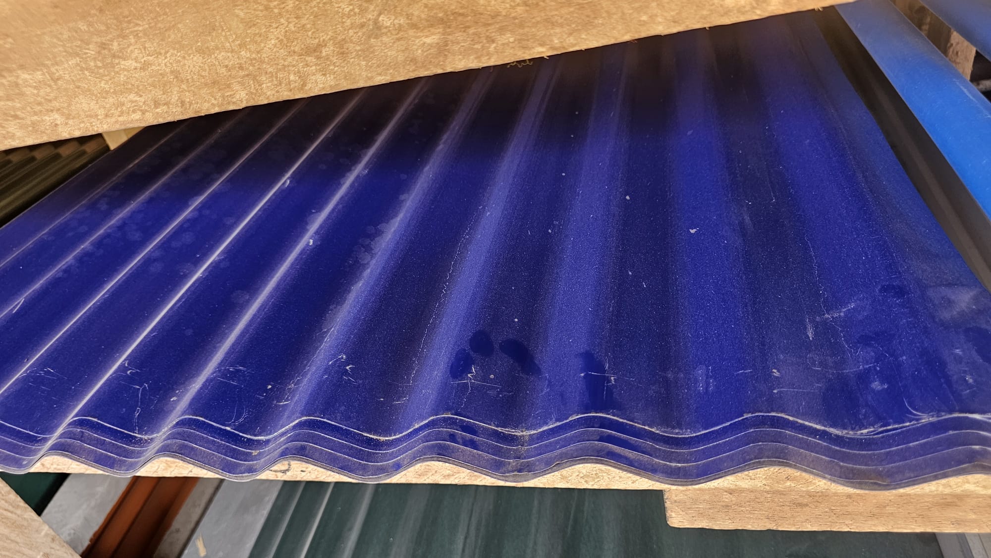 CORROGATED ROOFING GI (blue) g0.50 x 10'