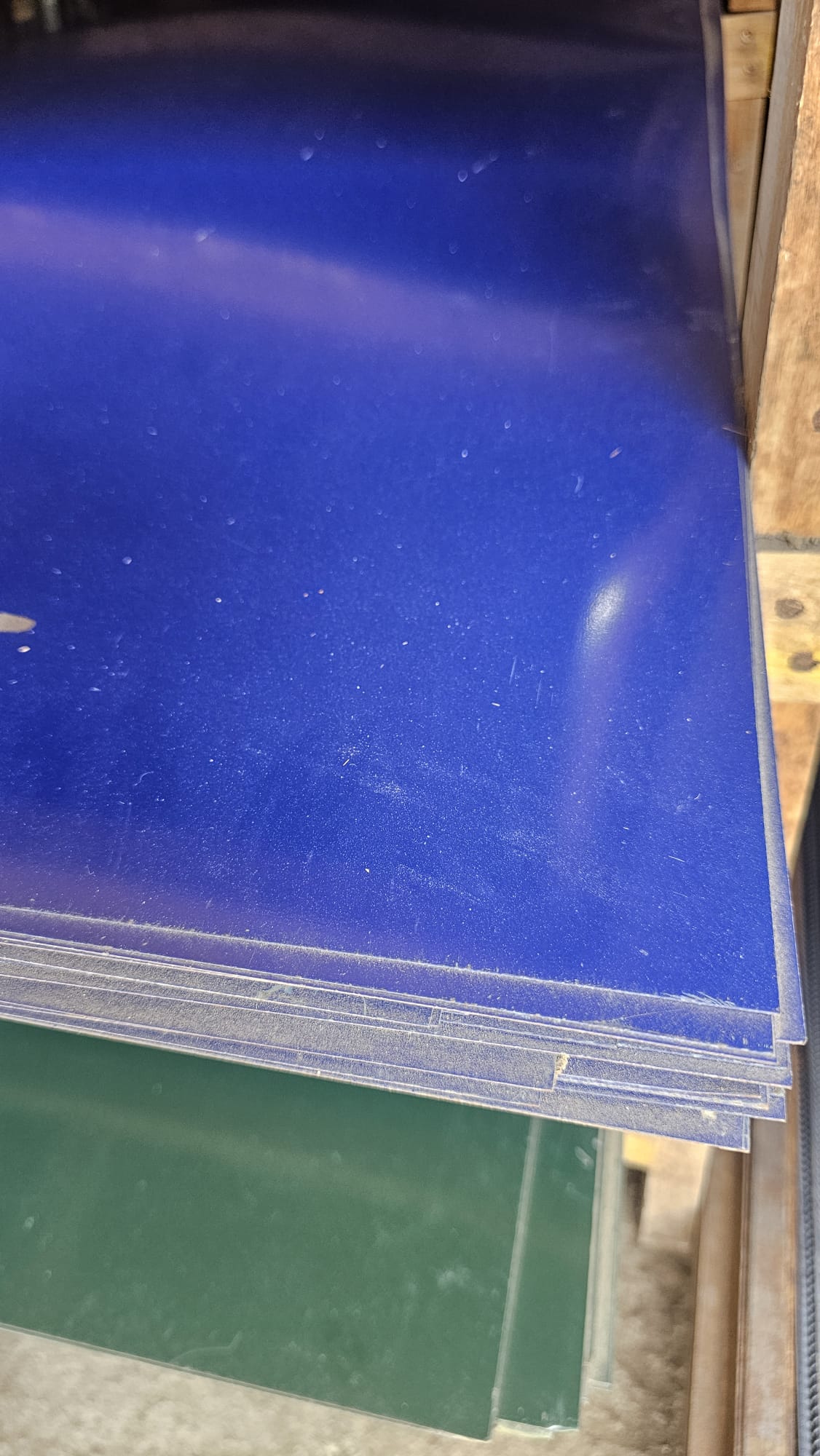 PLAIN SHEET GI(blue) g0.60