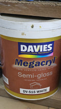 Davies Megacryl SeminGloss 4-Gallon Color (WHITE)