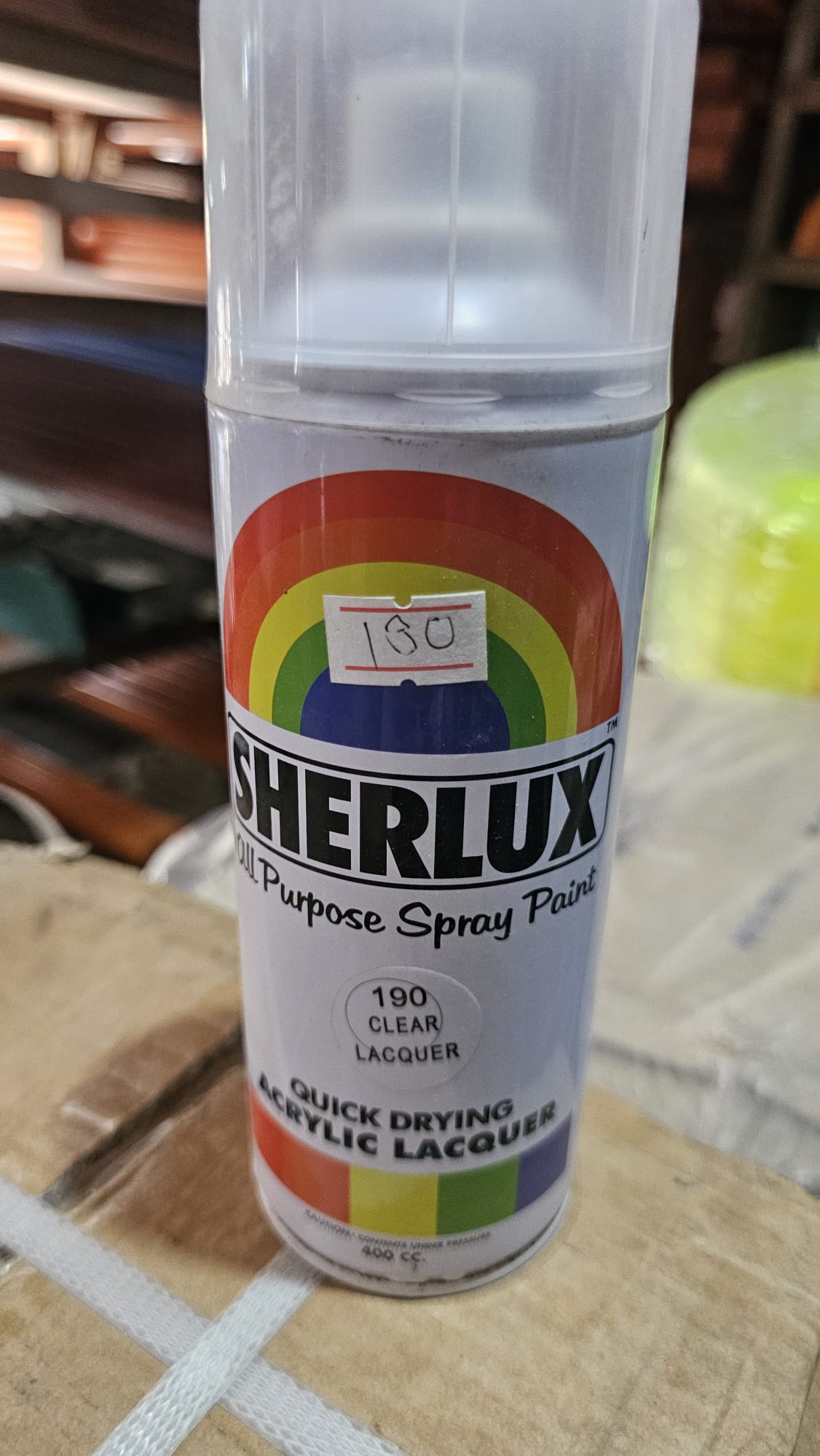 Spray Paint SHERLUX (CLEAR LAQUER)