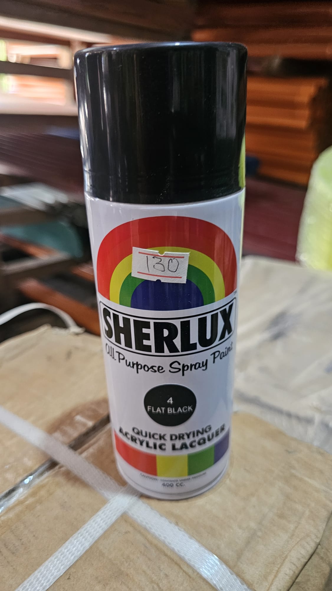 Spray Paint SHERLUX (FLAT BLACK)