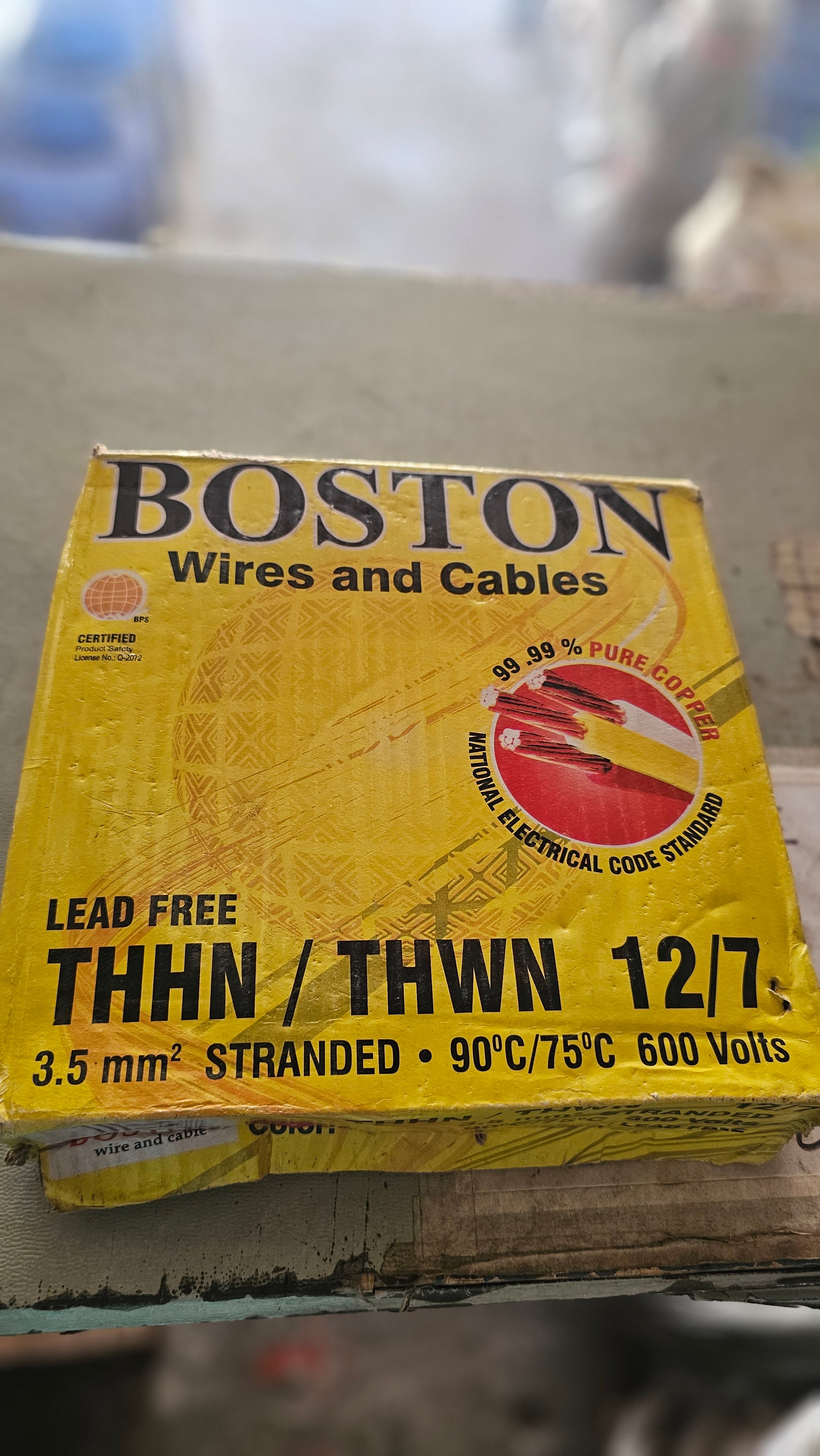 THHN stranded wire (BOSTON) 12/7 /meter