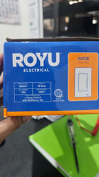 Switch 1 Gang-wide series w/ reflector (ROYU)