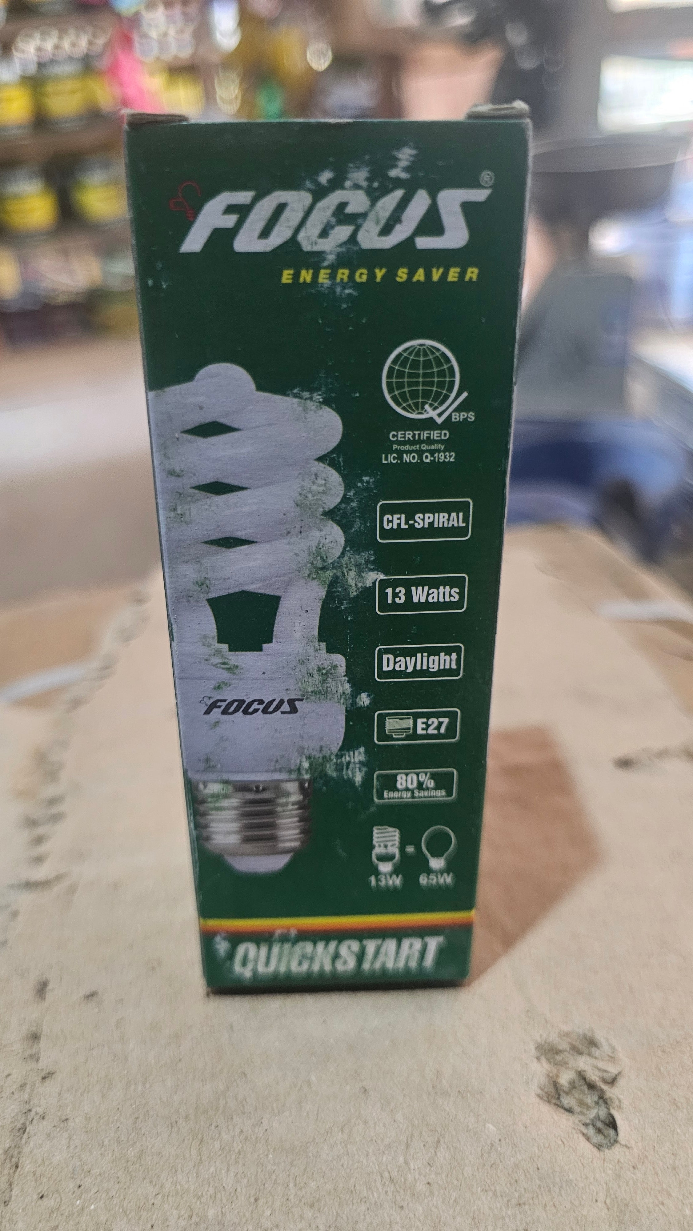 CFL Spiral energy saving Bulb 13w (FOCUS)