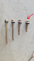 Tex screw for steel 1"
