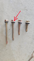Tex screw for steel 2"