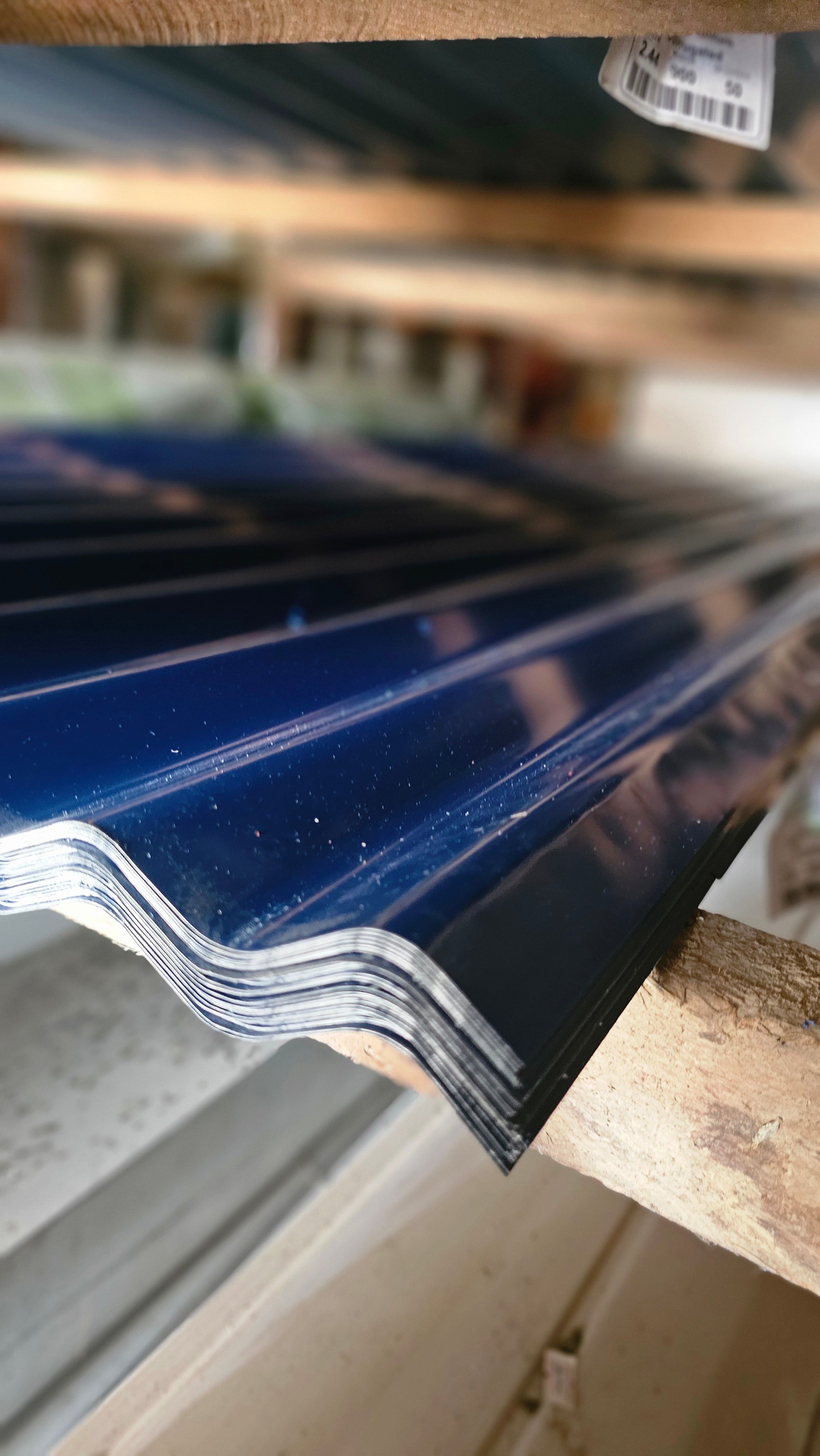 CORROGATED ROOFING GI (blue) g0.50 x 12'