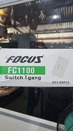 Switch 1 Gang-wide series w/ reflector (FOCUS)