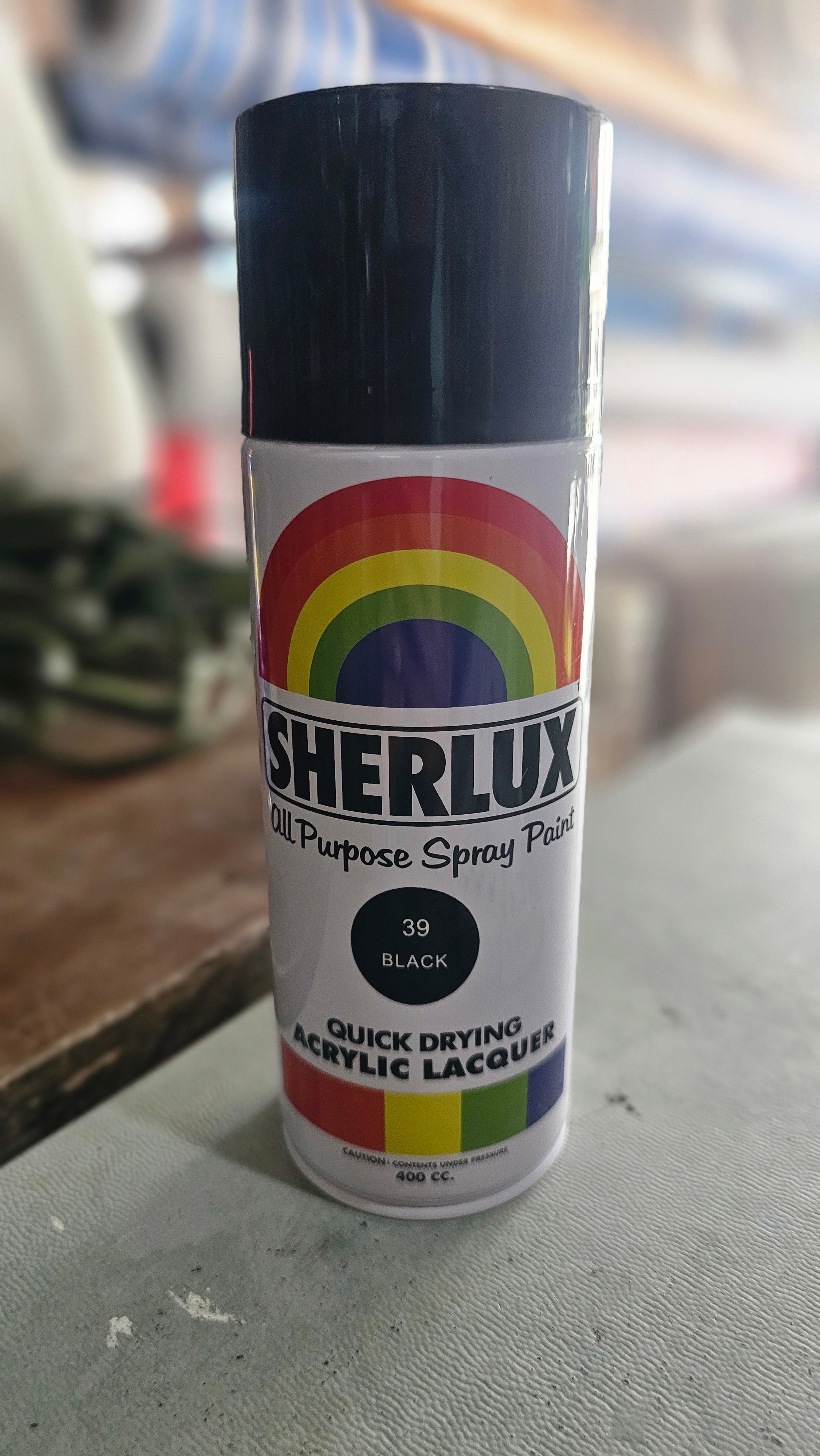Spray Paint SHERLUX (BLACK)