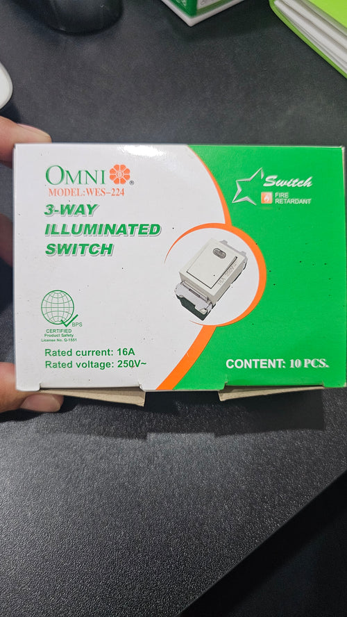 3 way illuminated switch (OMNI)