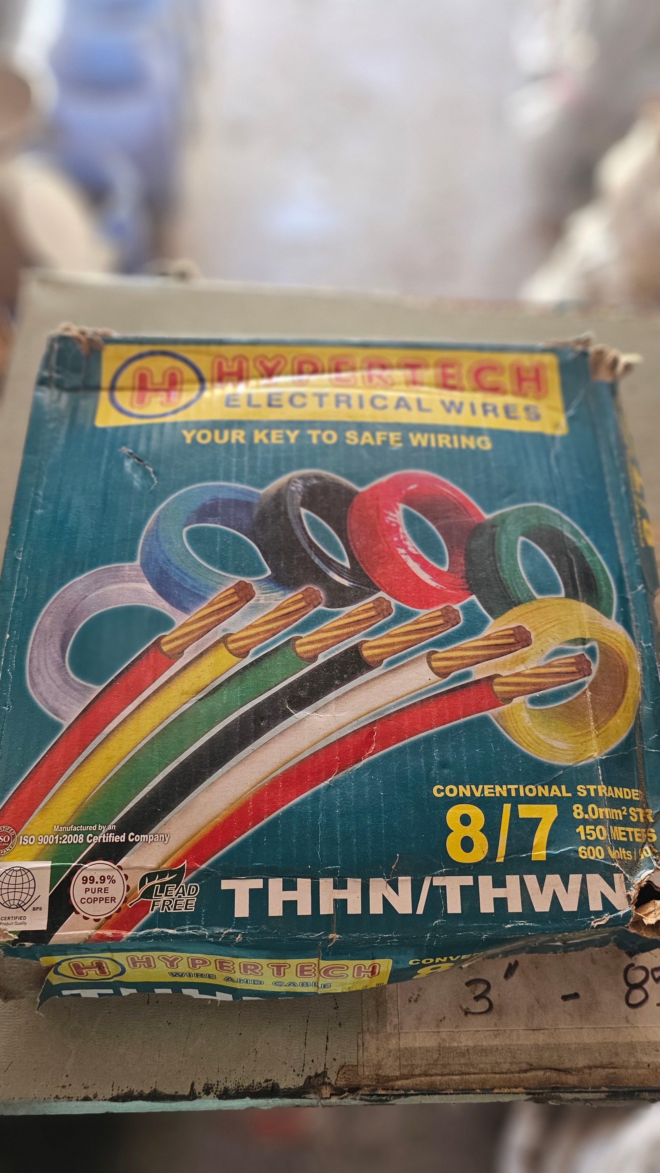 THHN stranded wire (HYPERTECH) #8/7 /meter