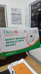 Safety Breaker regular 15A with socket (OMNI)